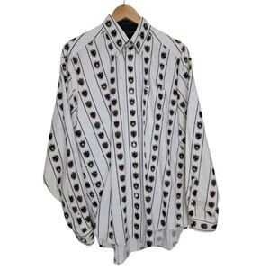 Vintage Tommy Hilfiger Golf AOP Men's Long Sleeve Button-down Shirt - Medium